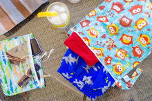 Crocs Clear Travel bag and Owl Wet Bag with accessories