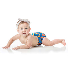 girl in Superman Scatter Print Snap-in-one Cloth Diaper