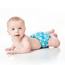 girl in Wonder Woman Icon Snap-in-One Cloth Diaper