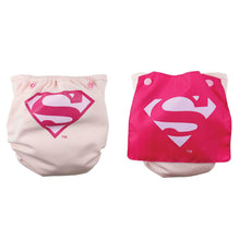 Superman Pink Snap-In-One Cloth Diaper with Cape