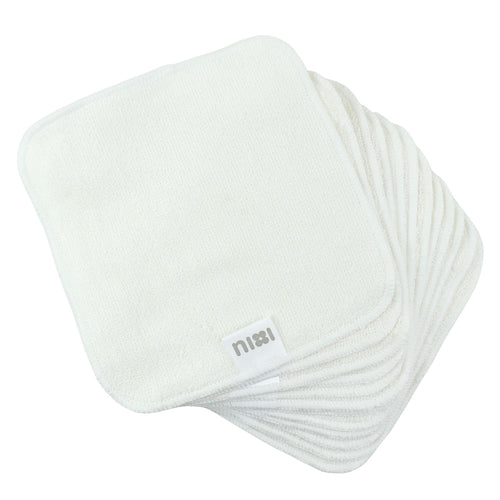 CLEARANCE - Nixi Bamboo Reusable Wipes, 12 pack