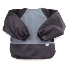 Fleeced Sleeve Bib in Gray