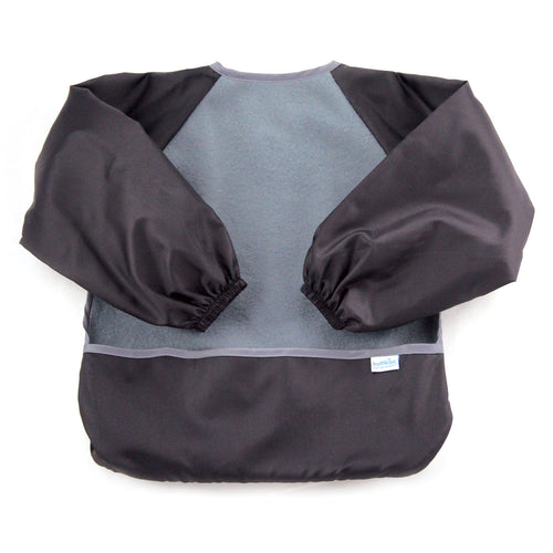 Fleeced Sleeve Bib in Gray