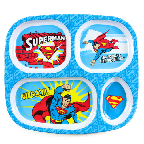 Superman Melamine Divided Plate