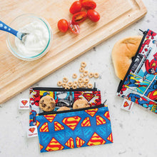 Superman Snack Bags with food
