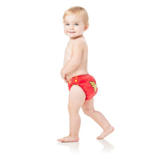 Girl in Wonder Woman Swim Diaper
