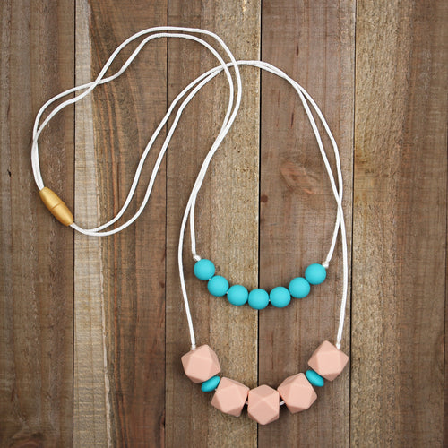 Nixi Silicone Teething Necklace, Paloma