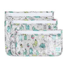 Bumkins Clear Travel Bag 3 Pack, Cacti