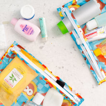 Owl Clear Travel Bags with toiletries 