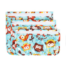 Bumkins Clear Travel Bag 3 Pack, Owl