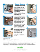 Directions to install Bumkins Cloth Diaper Sprayer