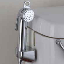 Bumkins Cloth Diaper Sprayer hanging from toilet tank