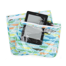 Crocs Clear Travel Bag with E-reader and accessories